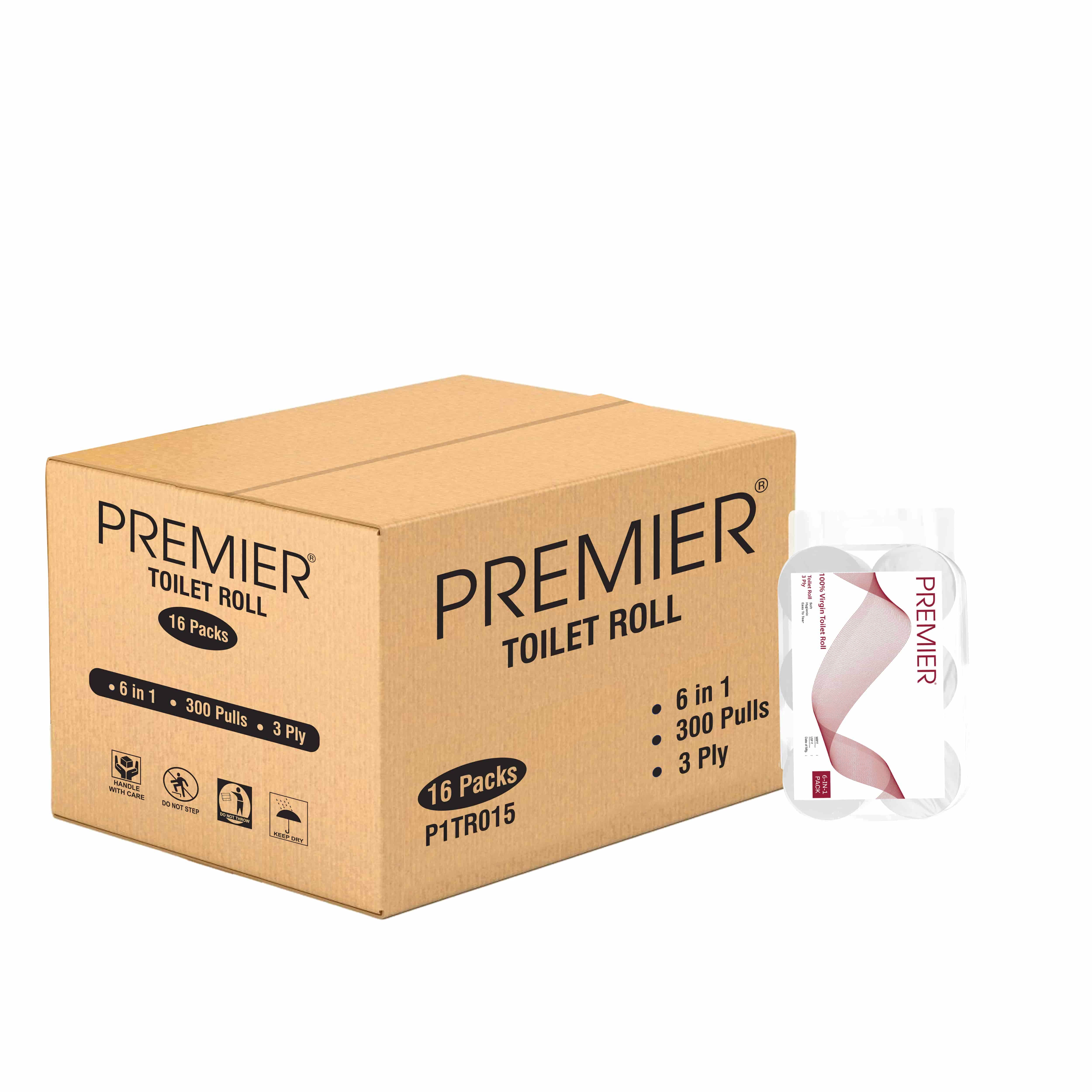 Premier Tissue  Paper TR 300 Pulls 3 Ply 6x1